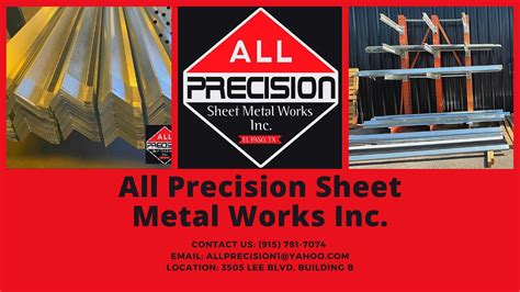 all precision sheet metal works el paso tx|sheet metal manufacturers near me.